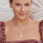 Shy Creation White Gold Diamond Pave Heart Pendant Necklace - Small Shy Creation White Gold Diamond Pave Heart Pendant Necklace - Small