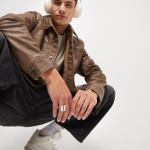 UNOde50 Ser Natural Silver Ring with Two Vertical Tubes