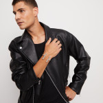 UNOde50 Ser Natural Rigid Silver Bracelet with Two Tubes