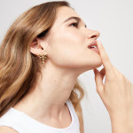 UNOde50 Ser Rebelde Gold Dragonfly Earrings