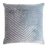 Kevin O'Brien Studio Chevron Velvet Pillow - Dusk