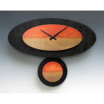 Leonie Clocks Black & Copper Pendulum Clock  Leonie Clocks Black & Copper Pendulum Clock