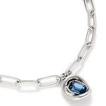 UNOde50 Ser Brave Necklace with Crystal - Silver