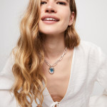 UNOde50 Ser Brave Necklace with Crystal - Silver