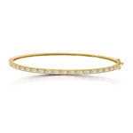 Vivaan Vena Dimaond Bangle - Yellow Gold Vivaan Vena Dimaond Bangle - Yellow Gold