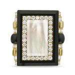 Doves by Doron Paloma Gatsby Black Onyx Borders Ring Doves by Doron Paloma Gatsby Black Onyx Borders Ring