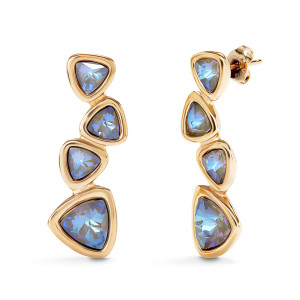 UNOde50 Ser Camaleonica Chunky Earrings - Gold