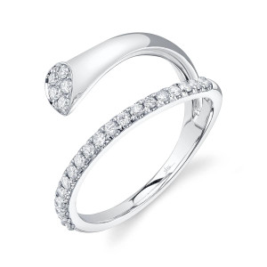 Shy Creation Diamond Wrap Ring in White Gold Shy Creation Diamond Wrap Ring in White Gold