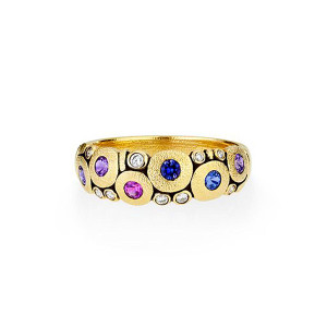 Alex Sepkus Candy Dome Ring - Blue and Purple Mix Alex Sepkus Candy Dome Ring - Blue and Purple Mix