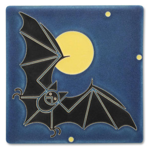 Motawi Tileworks Bat & The Moon 