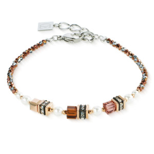 Coeur de Lion Sparkling Princess Bracelet - Mocha Mousse 