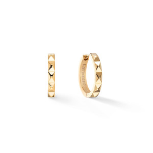 Coeur de Lion Earrings Hoop Spikes - 12mm Gold