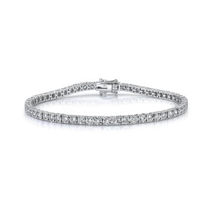 Shy Creation 2CT Diamond Tennis Bracelet - White Gold