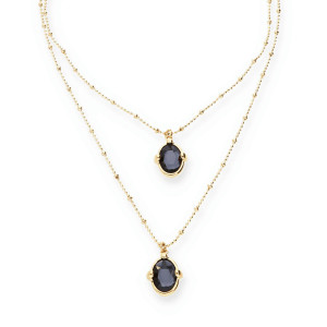 UNOde50 Ser Deslumbrante Double Necklace - Gold, Greige