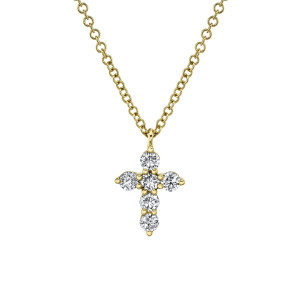 Shy Creation Diamond Cross Necklace - .25 CT