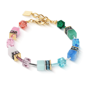 GeoCUBE Iconic Precious Bracelet - Rainbow Gold