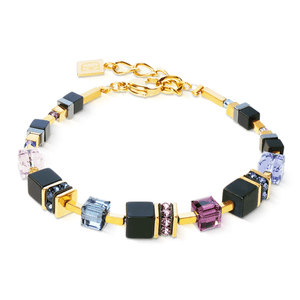 GeoCUBE Precious Classic Bracelet - Blue Moon Gold