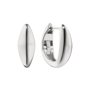 Monica Rich Kosann Points North Huggie Earring - Sterling Silver - Large 