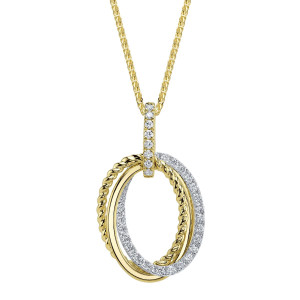 Shy Creation Diamond Oval Chopin Chain Necklace 