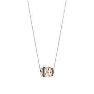 Ti Sento Milano Honeycomb Crossover Necklace 