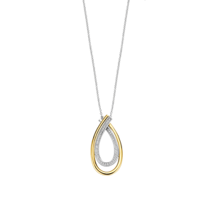 Organic Zirconia Necklace