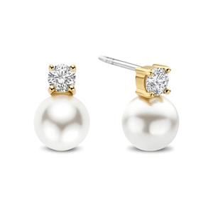 Zirconia Pearl Earrings