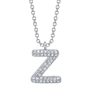 Diamond Initial "Z" Necklace