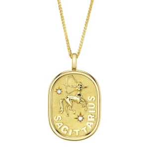 Shy Creation Diamond Sagittarius Zodiac Star Necklace 