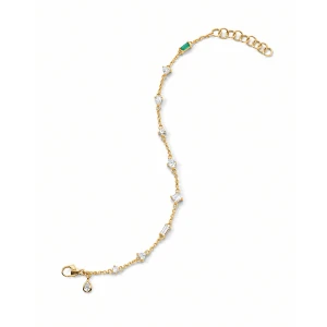 Monica Rich Kosann Fancy Cut Staggered Diamond Tennis Bracelet 