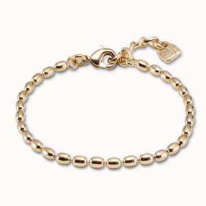 UNOde50 Oval Link Chain Bracelet - Gold 
