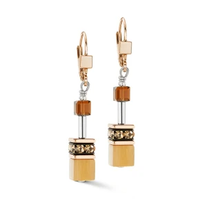 Coeur de Lion GeoCUBE Iconic Earrings - Mocha Mousse 