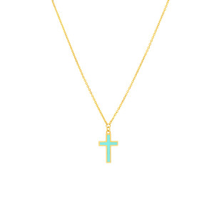 Midas Turquoise Cross Necklace 
