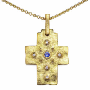 Alex Sepkus Desert Cross Pendant Necklace - 18KT Gold, Diamonds