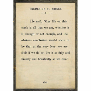 Sugarboo and Co Frederick Buechner Art Print