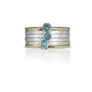 Meditation Rings Azure Meditation Spinner Ring