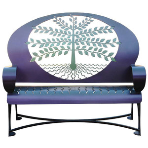 Cricket Forge Tree of Life Bench Color Shift Cricket Forge Tree of Life Bench Color Shift