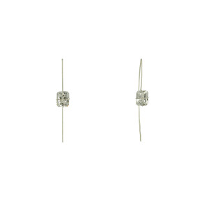 Mysterium Collection Present Wrapped Emerald Cut Earrings 