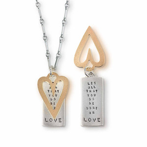 Kathy Bransfield Let All That You Do - Quote Necklace Kathy Bransfield Let All That You Do - Quote Necklace