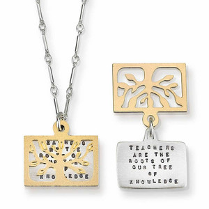 Kathy Bransfield Teachers - Quote Necklace Kathy Bransfield Teachers - Quote Necklace