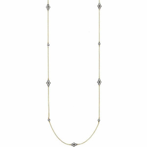 Freida Rothman Signature 4 Point Station Necklace Gold Rhodium Freida Rothman Signature 4 Point Station Necklace Gold Rhodium