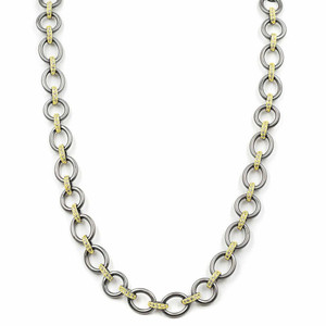Freida Rothman Signature 2 Tone Heavy Link Necklace