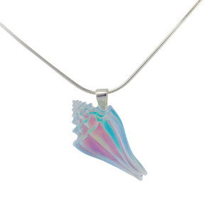 Matt Bezak Seashell Glass Pendant Sterling Silver Matt Bezak Seashell Glass Pendant Sterling Silver
