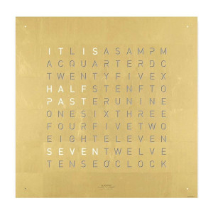 QLOCKTWO QLOCKTWO Classic Front Cover Creators Edition Gold QLOCKTWO QLOCKTWO Classic Front Cover Creators Edition Gold