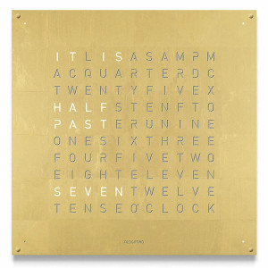 QLOCKTWO QLOCKTWO Large Creators Edition Gold QLOCKTWO QLOCKTWO Large Creators Edition Gold