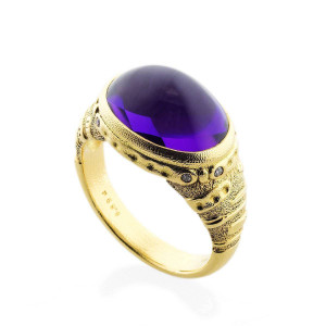 Alex Sepkus Sea Grass Ring - Amethyst and Diamond Alex Sepkus Sea Grass Ring - Amethyst and Diamond