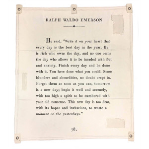 Sugarboo and Co Ralph Waldo Emerson Tarp Sugarboo and Co Ralph Waldo Emerson Tarp