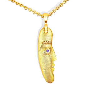 Alex Sepkus The Big Sleep Double Sided Pendant - Diamond and Sapphire Alex Sepkus The Big Sleep Double Sided Pendant - Diamond and Sapphire