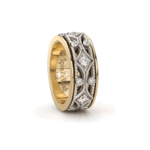 Meditation Rings Sacred Meditation Spinner Ring - Solid Yellow Gold Meditation Rings Sacred Meditation Spinner Ring - Solid Yellow Gold