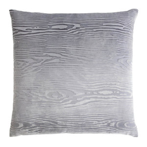 Kevin OBrien Studio Woodgrain Velvet Pillow - Silver Grey Kevin OBrien Studio Woodgrain Velvet Pillow - Silver Grey