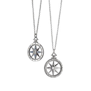 Monica Rich Kosann Adventure Global Compass Charm With Sapphires Monica Rich Kosann Adventure Global Compass Charm With Sapphires